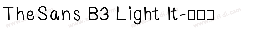 TheSans B3 Light It字体转换